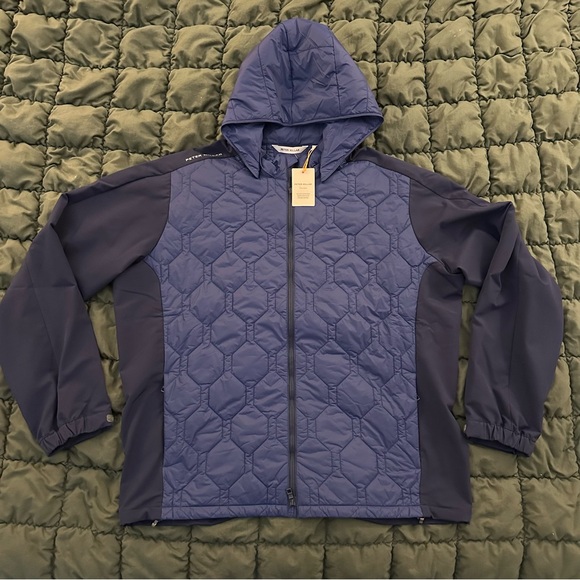 Peter Millar Rush Hooded JacketMen’s sz 2XLNavy Blue - New with Tags